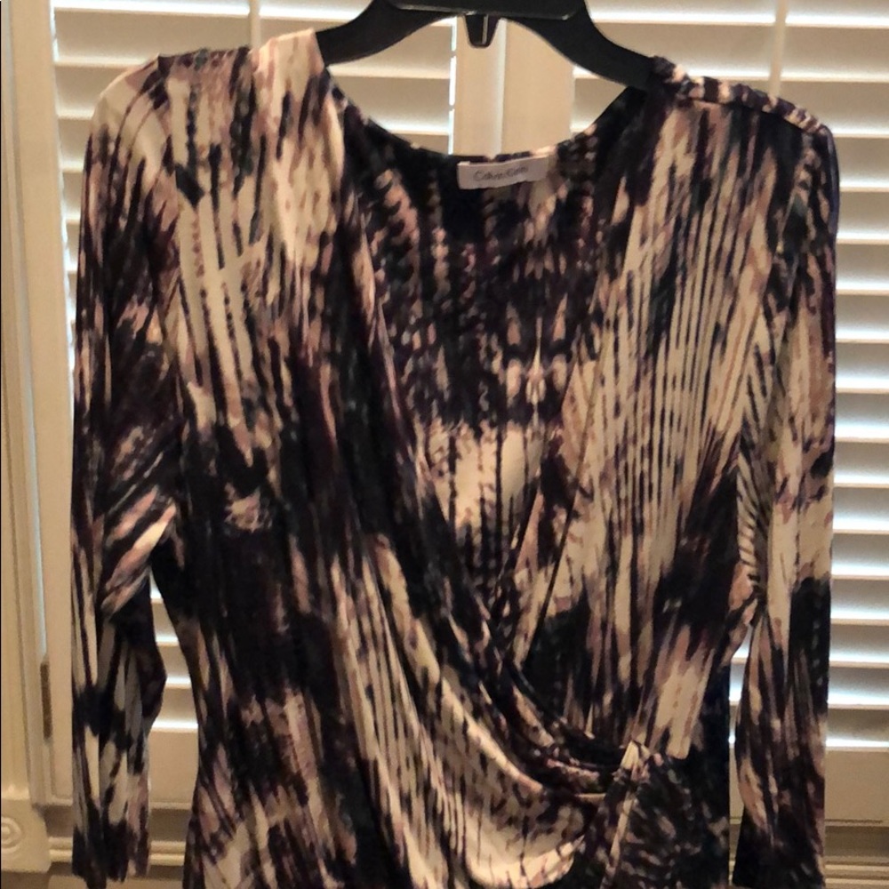 Calvin Klein faux wrap top